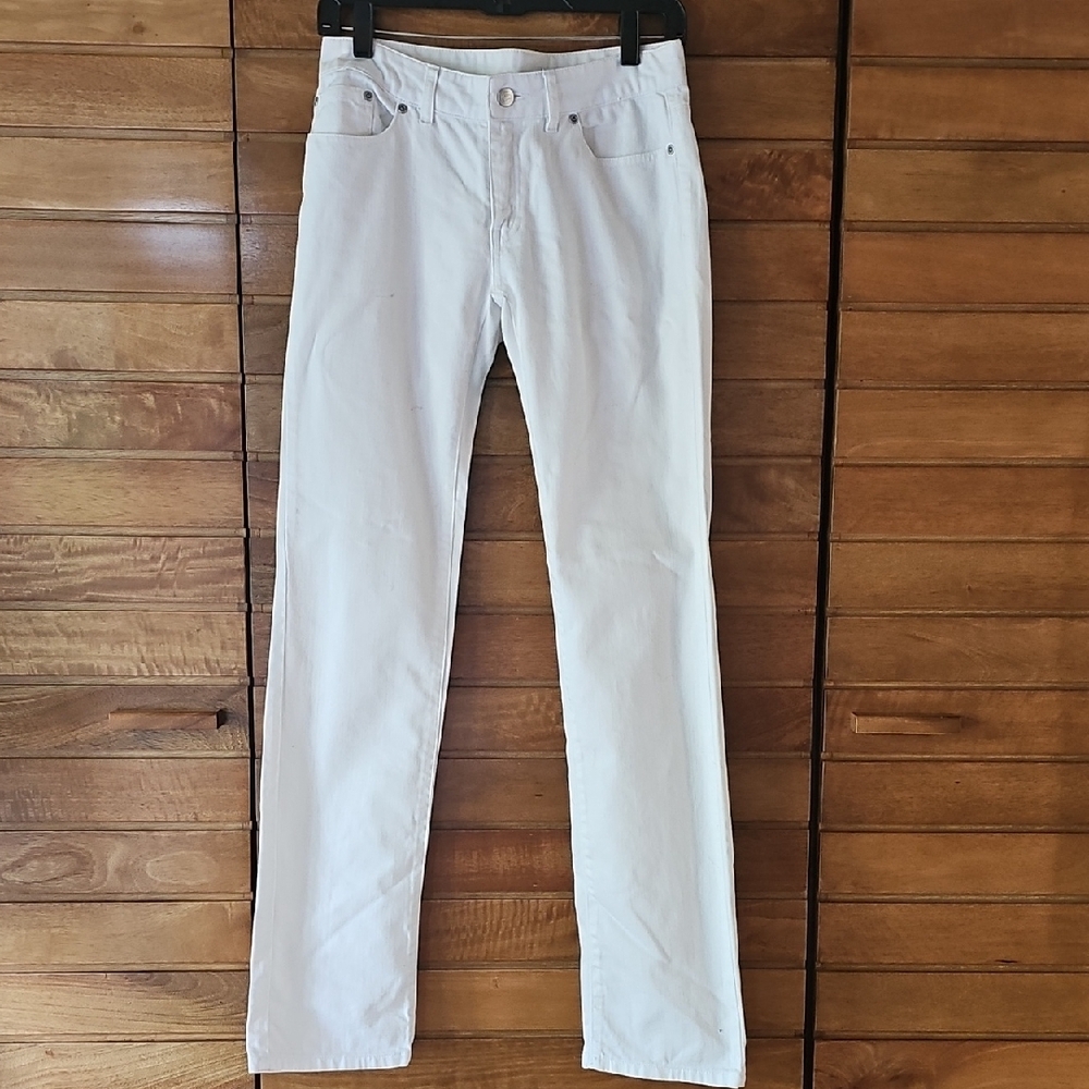 Boston Proper White Straight Leg Jeans